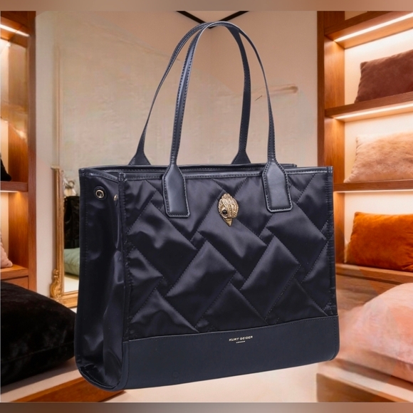 Kurt Geiger London Recycled Square Shopper Tote In Black - Picture 15 of 15